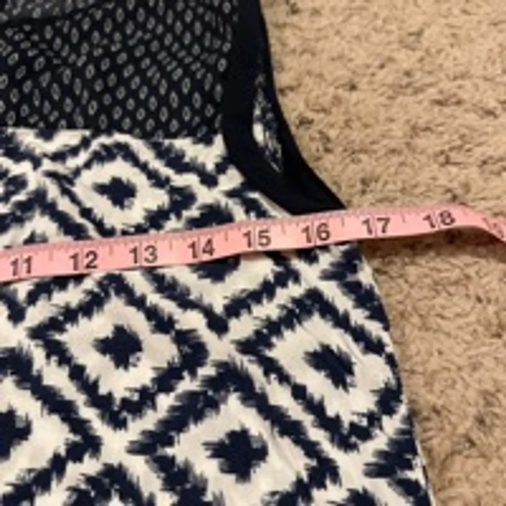 Women's Skies are Blue Top Size M Blue White - Picture 3 of 7